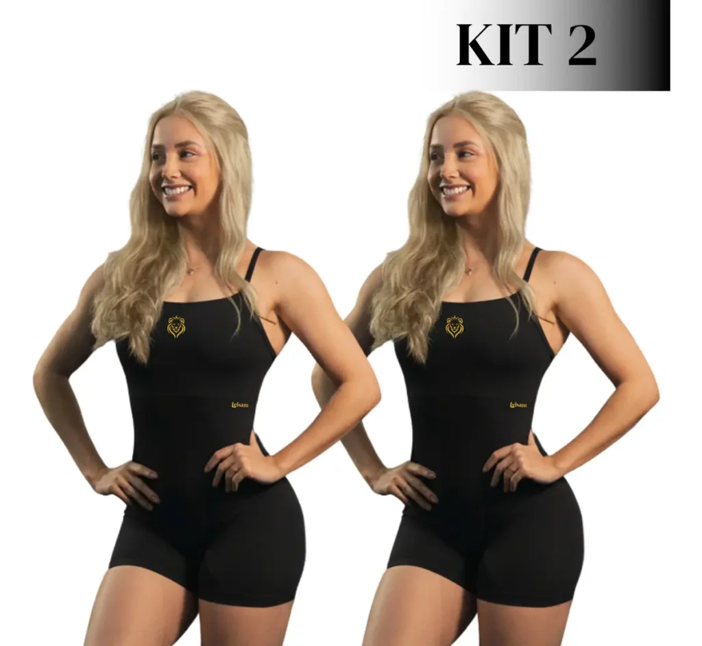 Kit 2 Macaquinhos Fitness Virgínia Zero Transparência Luxo