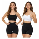 Qualidade premium: não desbota, não encolhe e não forma bolinhas! Top de alcinha fina com visual delicado e sustentação real. Tecido forrado, zero transparência e com bojo removível para ajuste personalizado. Conforto e aparência impecável