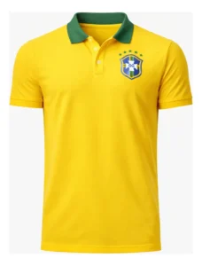 Camisa Polo do Brasil Masculina Premium Seleção Brasileira Hexa