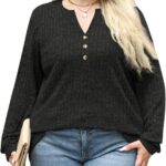 Blusa de Frio Feminina Plus Size Suéter Canelado Túnica Inverno