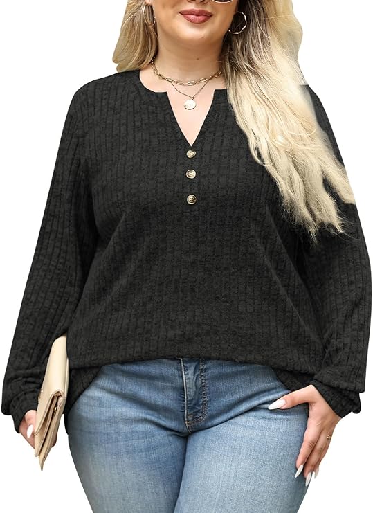 Blusa de Frio Feminina Plus 100% Size Suéter Canelado Túnica Inverno