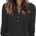 Blusa de Frio Feminina Plus 100% Size Suéter Canelado Túnica Inverno