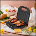 A Sanduicheira Grill 2 Em 1 Kian Preta Elétrica 750w