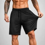 Bermuda Masculina Slim Fit Esportiva Com 100% Elastano Poliamida