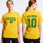 Camisa Brasil Personalizada Com Nome Copa 2026