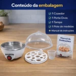 Cozedor Elétrico de Ovos Commlite Para 7 Ovos