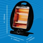 Aquecedor Elétrico Quartzo Doméstico 800w