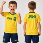 Camiseta Brasil Infantil Dry Fit Copa 2026 Torcedor