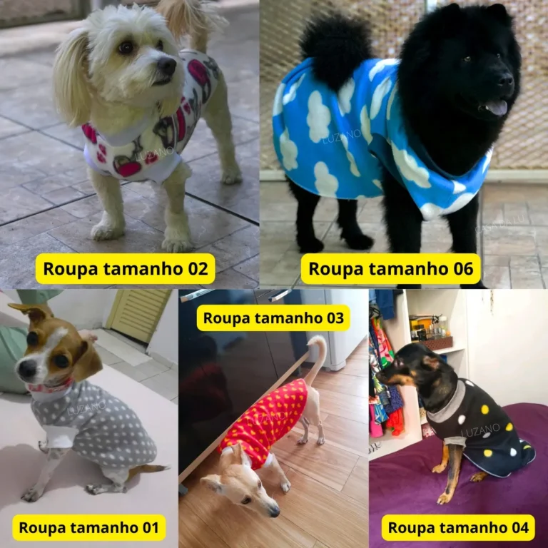 Kit Roupa Para Cachorro Roupa Pet Vestido Roupinha De Frio