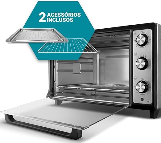 forno eletrico philco 65l dupla resistencia