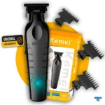 Máquina De Acabamento Corta Cabelo Profissional Kemei 2299 P Preto 127/220v