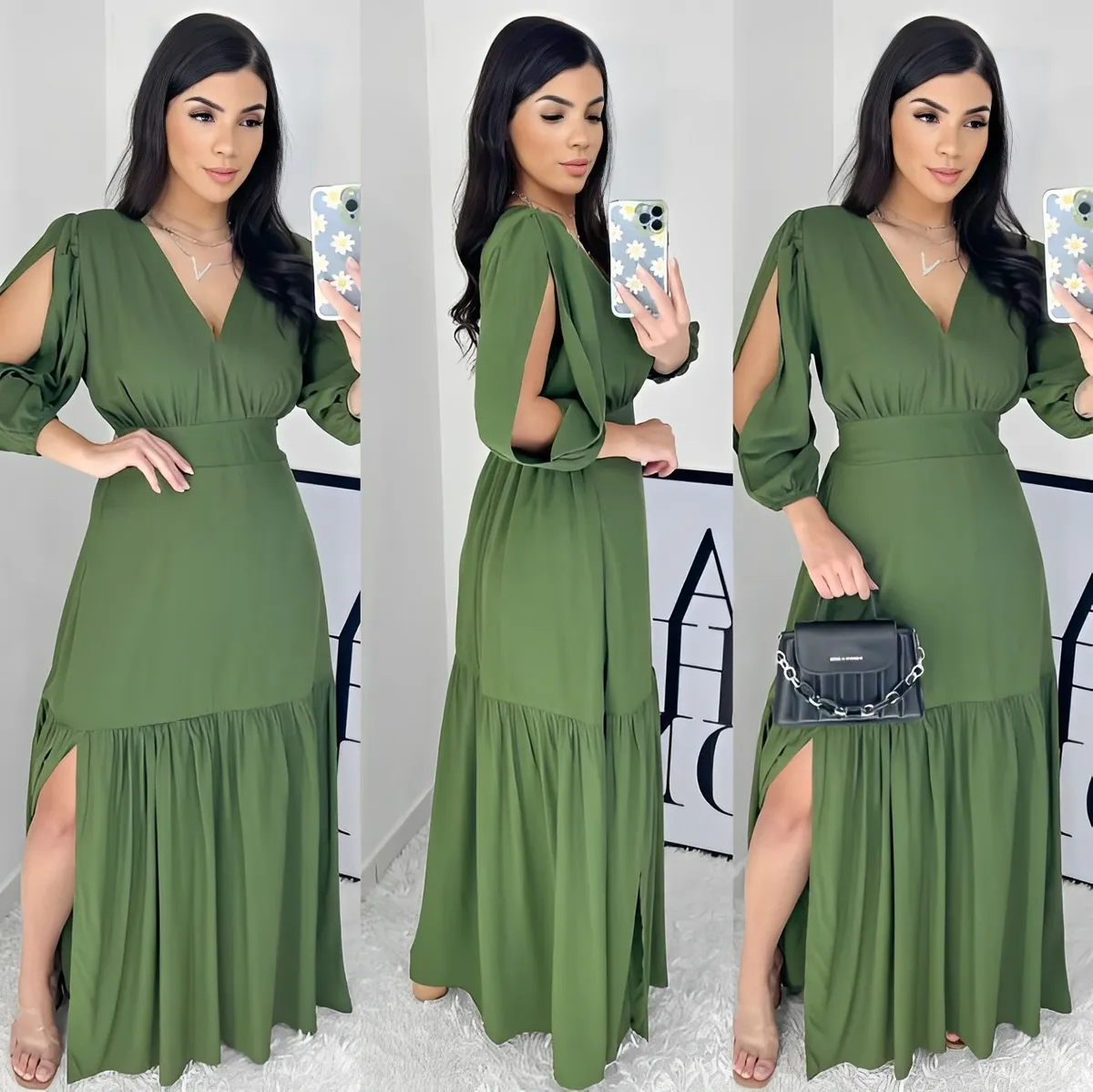 Vestido Longo Evangélico com Babado: Elegância e Conforto para Todas