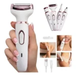 Maquina Depilador Elétrico Feminino 4 Em 1 Pelos Íntimos Branco 127/220v