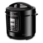 Panela De Pressão Elétrica 5 Litros Aço Inox Preto Multifuncional Kian Ppe 101 127v