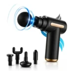 Massageador Pistola Elétrica Profissional Muscular Portátil, Aparelho Fisioterapia Corporal, 6 Velocidades, 4 Cabeças De Massagem – Nixzen 127/220v Aleatório