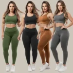 4 Conjuntos Calça Legging Fitness Roupas Feminina Academia