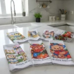 Kit 15 Panos De Prato Pé De Galinha Algodão Estampado Absorvente 70x40cm