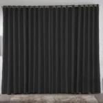 Cortina Blackout em Tecido 3,00×2,80 Corta Luz Cor Preta
