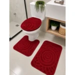Tapete Banheiro Antiderrapante Macio Absorvente 60×40 Cinza
